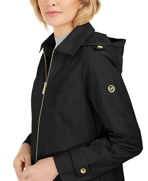 michael kors water resistant jacket|michael kors ladies raincoats.